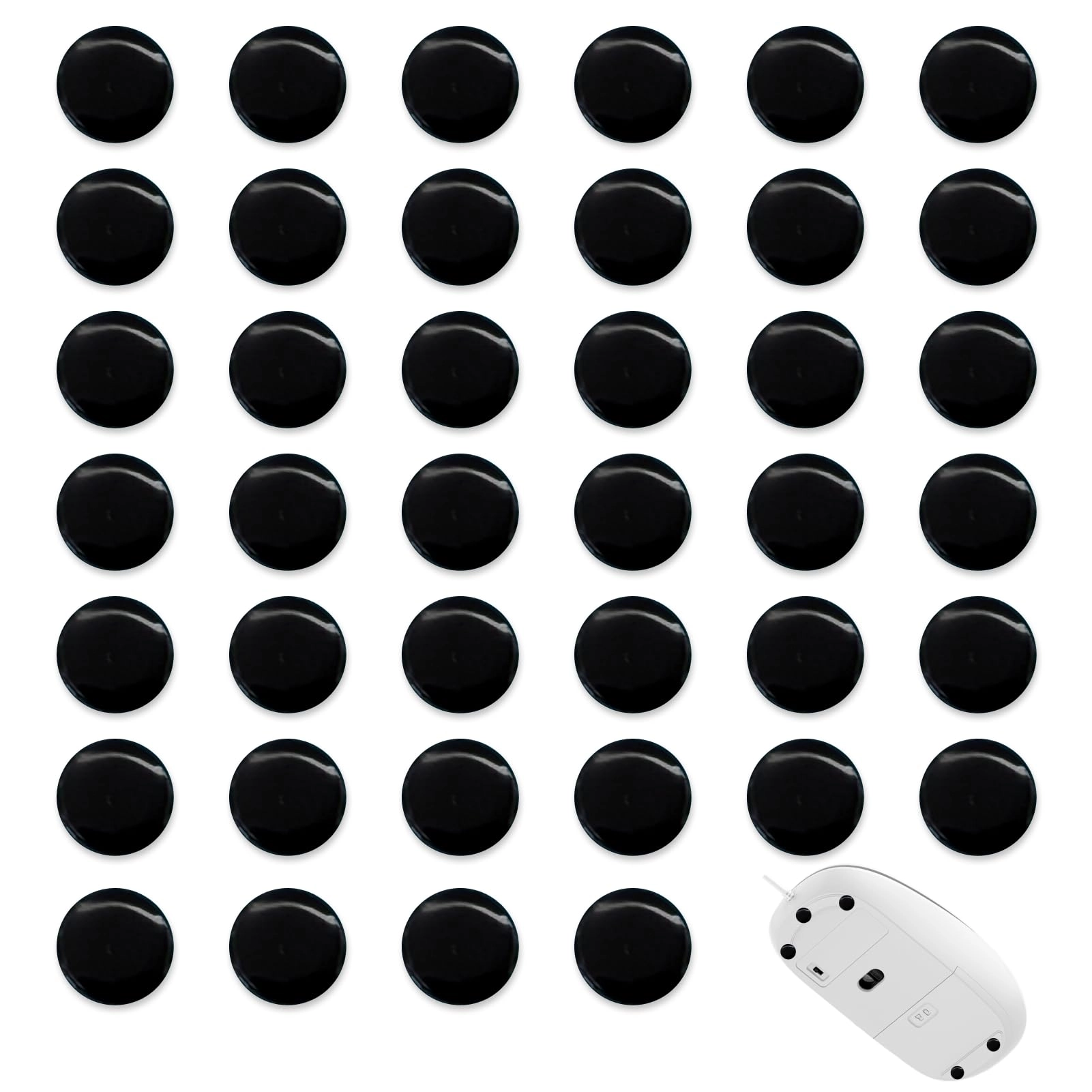 fortuneglobe Mouse Dot Skate - 40 Pack UHMW-PE 0.8mm