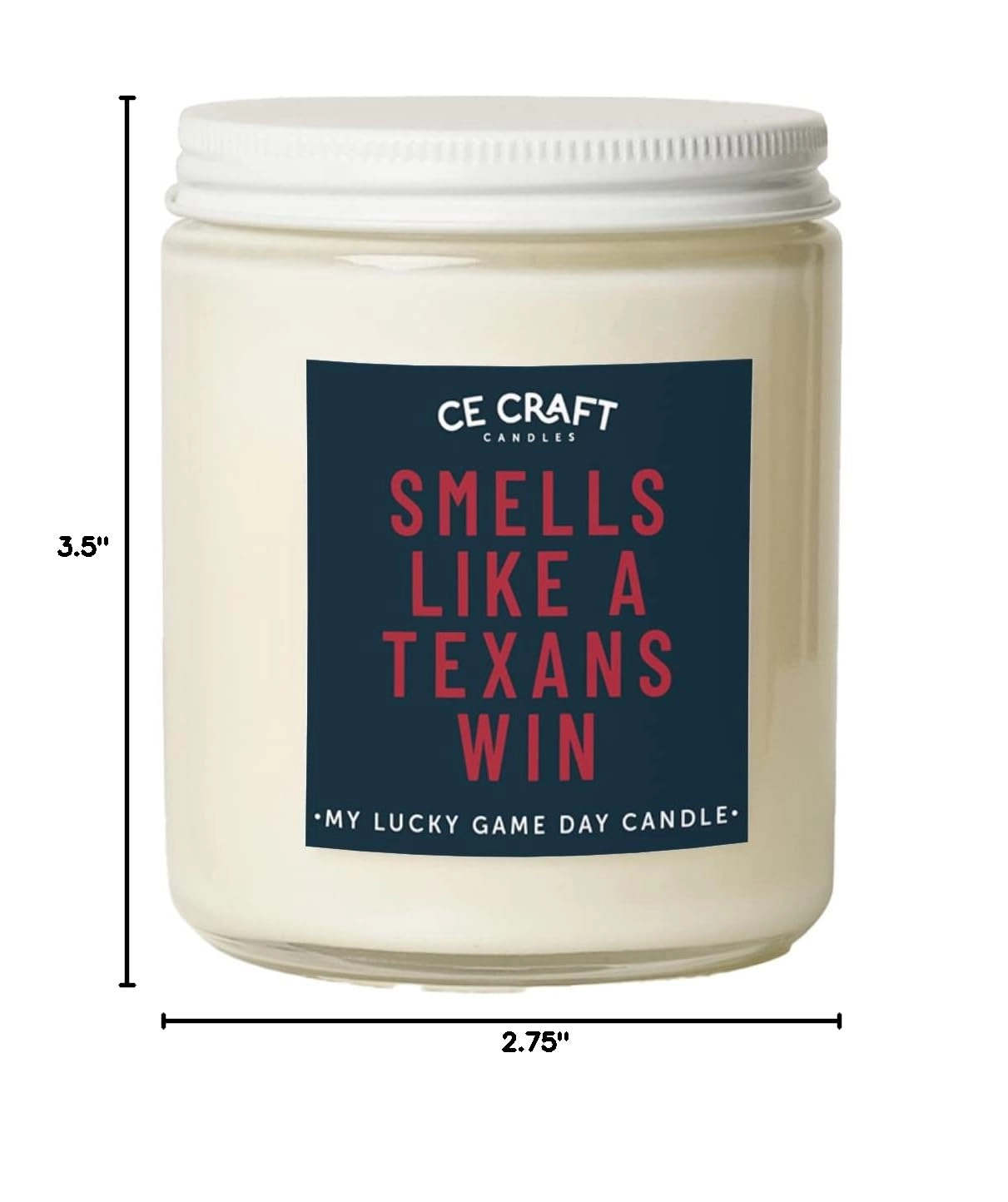 Smells Like A Texans Win Candle - Texans / Sugar Cookie 1.0 Count