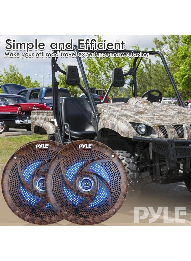 Low-Profile Waterproof Marine Speakers - 6.5 Inch 240W