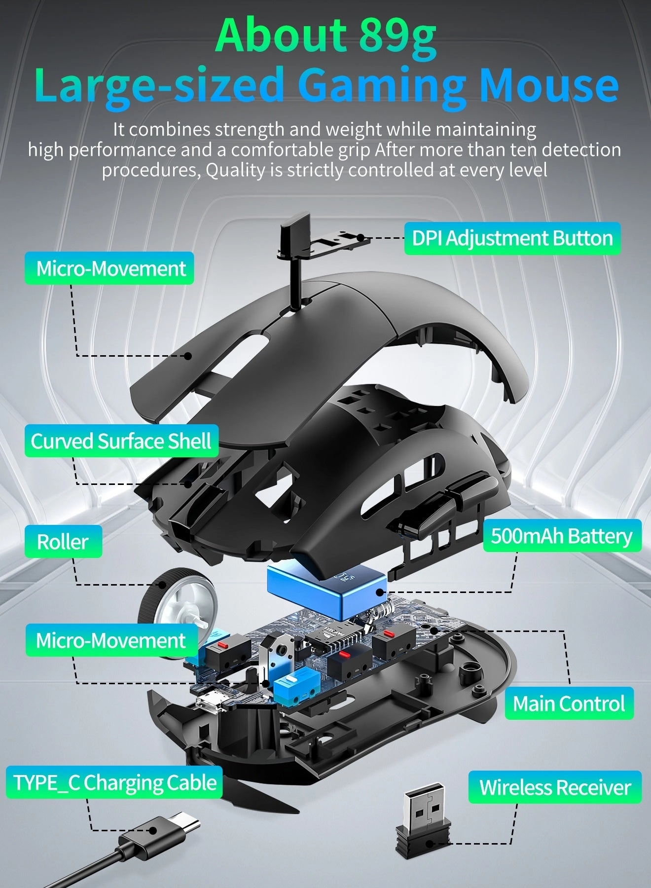 RS7 Gaming Mouse - Wireless