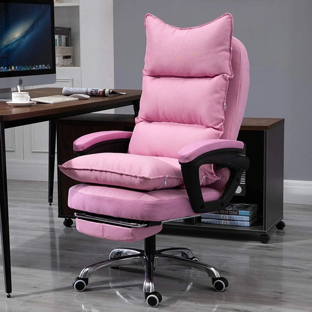 Reclining Chair - Fabric Cotton Black