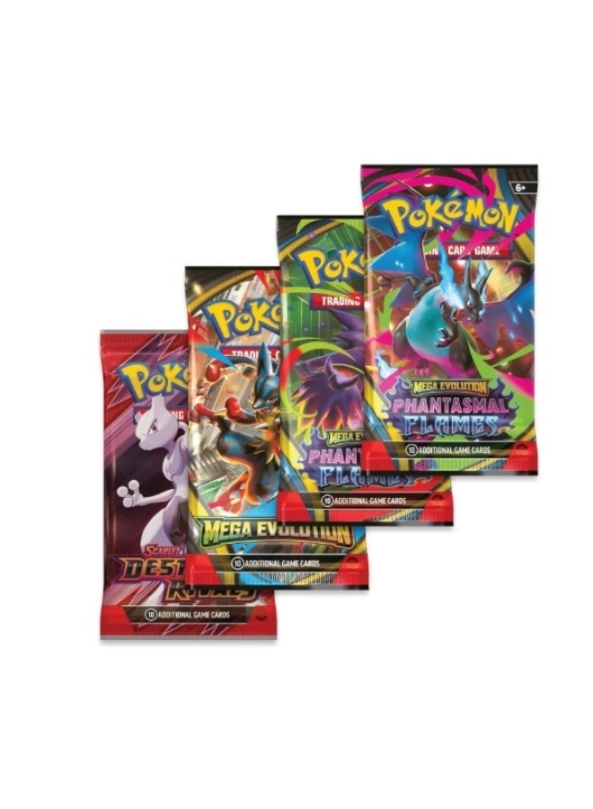 Mega Charizard Ex Tin - 1 foil promo 4 booster packs