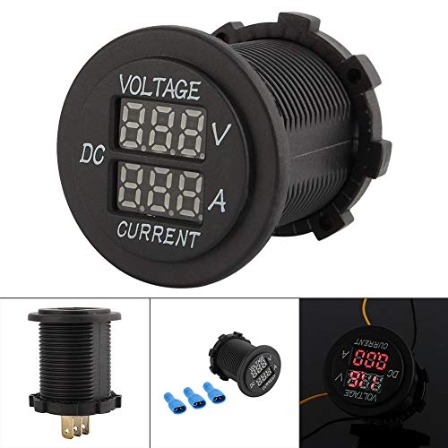 Digital Voltmeter Ammeter - 12-24V Dual LED Display