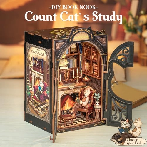 Book Nook Kit - Count Cat's Study