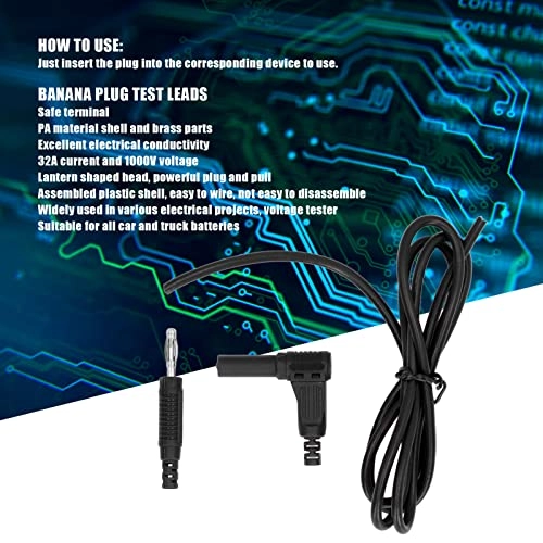 Alligator Clips Electrical Test Leads - 1A 30V 4mm