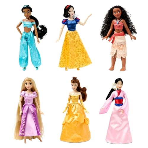 Princess Classic Doll Collection - 11 Pieces 11 Inches Gift Set