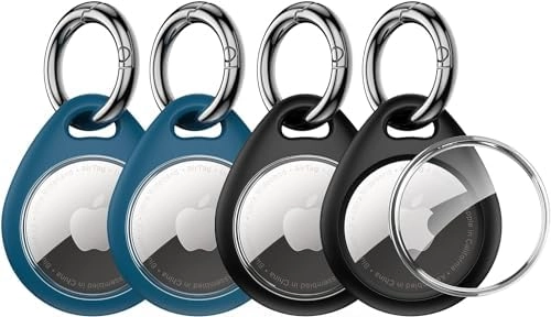 UNBREAKcable 360 Protective Case for AirTag - 4-Pack Keyring Holder