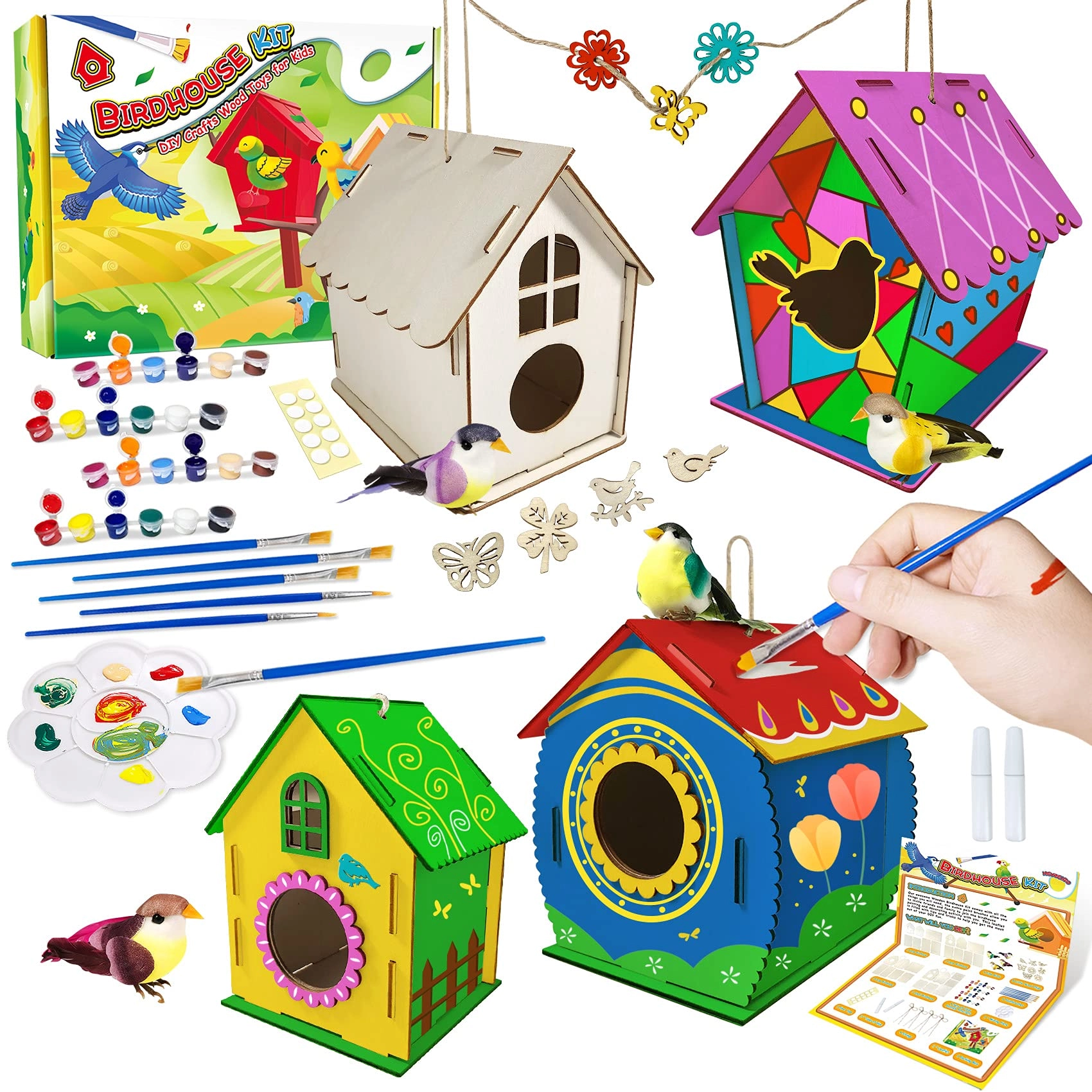 heyzeibo DIY Birdhouse Kit - 4 piece(s)