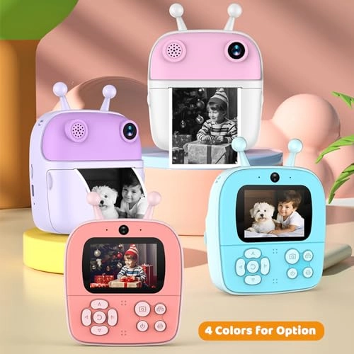 Instant Print Camera - 1080P 2.4 inch 10X