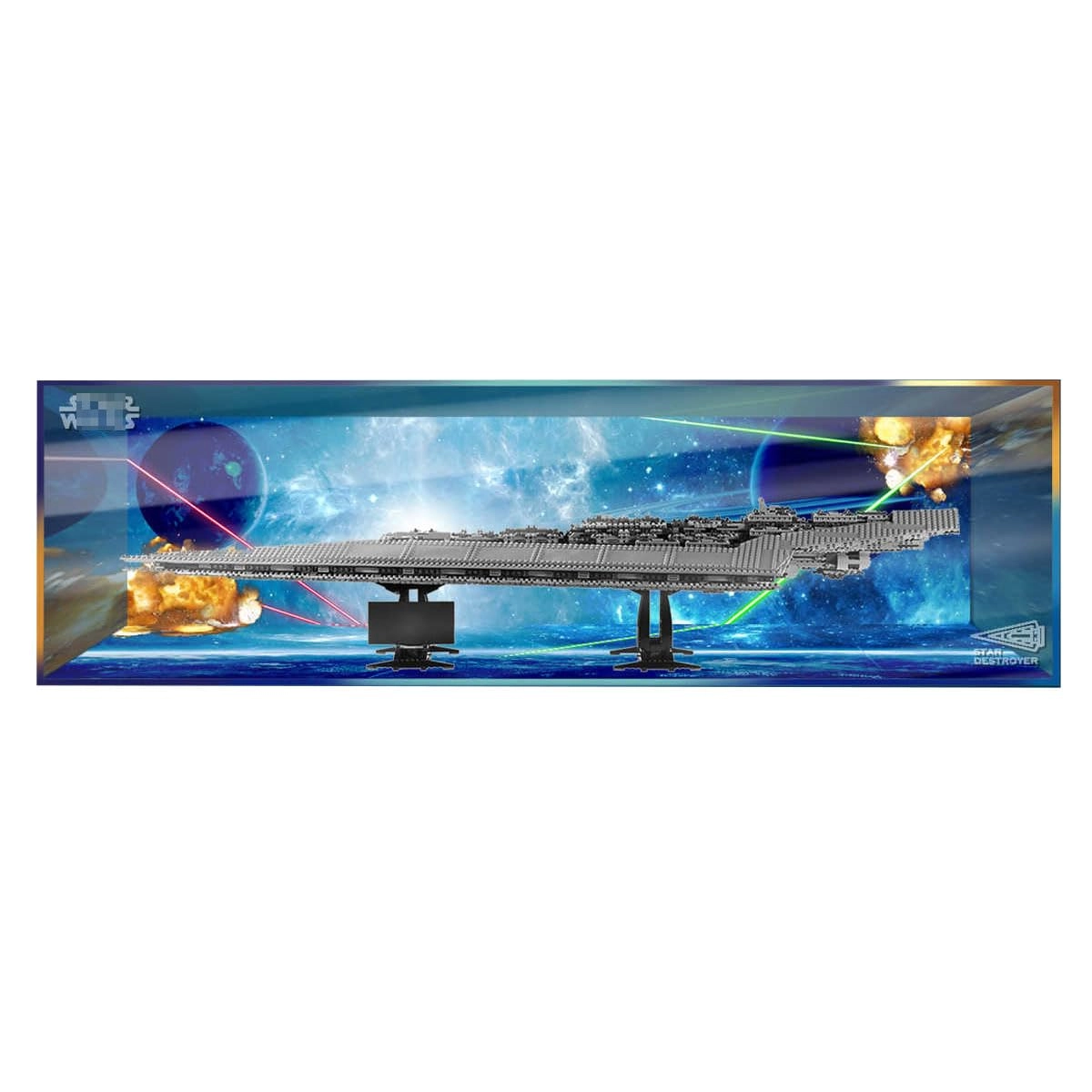 Generic Acrylic display box for Star Destroyer (10221) - 65x26x66cm 5mm