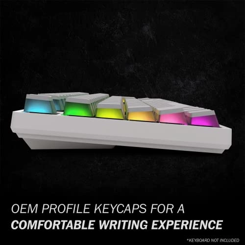 112 Double Shot PBT Shine Through Pudding Keycaps - 108 piece(s)
