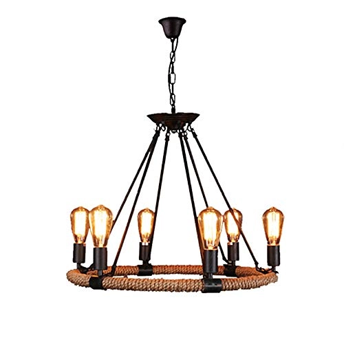 Round Wagon Wheel Ceiling Light Fixture