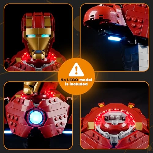 Light for LEGO Iron-Man MK4 Bust 76327 - Plastic