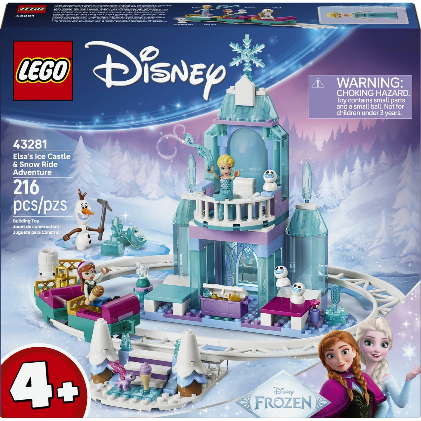 Disney Frozen Elsa's Ice Castle & Snow Ride Adventure (43281)