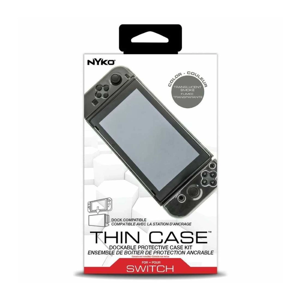 Nyko Thin Case - Smoke Nintendo Switch Tempered Glass Screen Protector