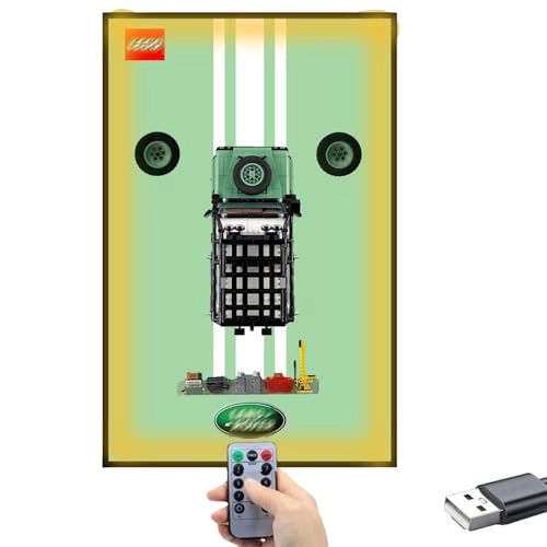 10317 Land Rover Defender Display Wall Plate - 80 x 50 cm With light A