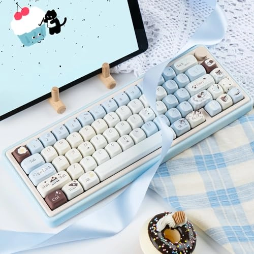 PBT Keycaps - 132 Keys MOA Profile Sea Salt Chocolate