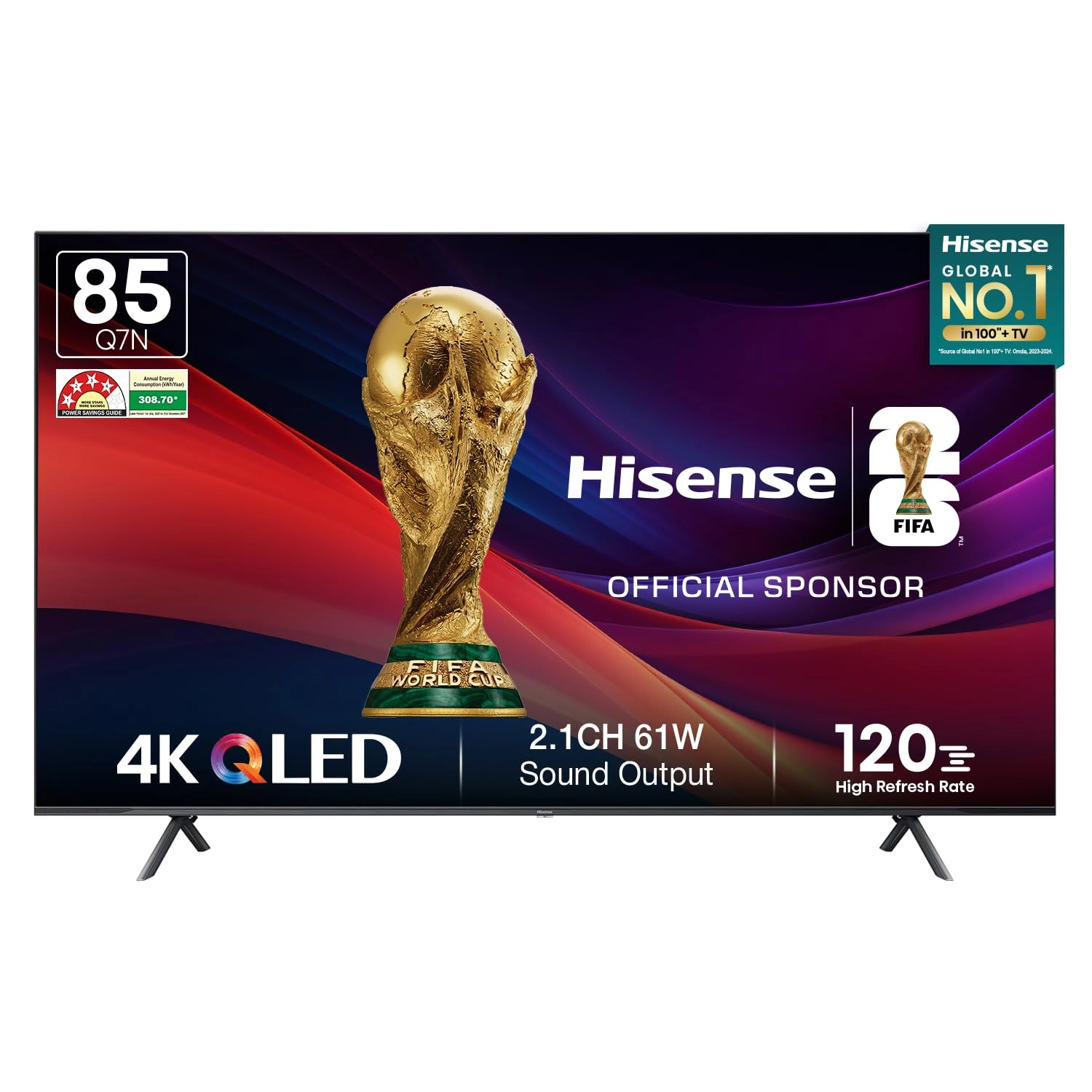 Hisense India Pvt Ltd, Office No2, Unit 24, MIT Olympus, Lane E, Koregaon Park, Pune 411001, India, DIXON TECHNOLOGY (INDIA) LIMITED 85Q7N - 85 inches