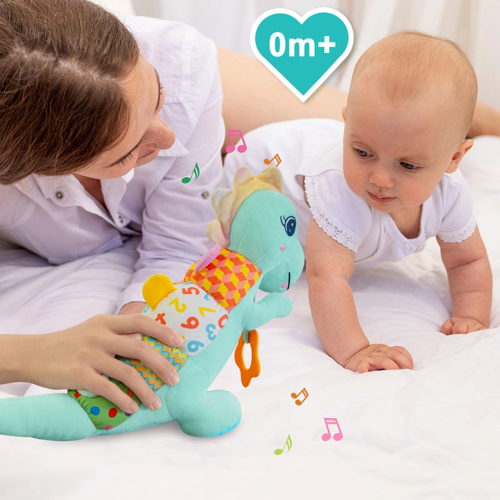 Baby Dino Plush - 0-3-6-12+ Months Cotton Animal