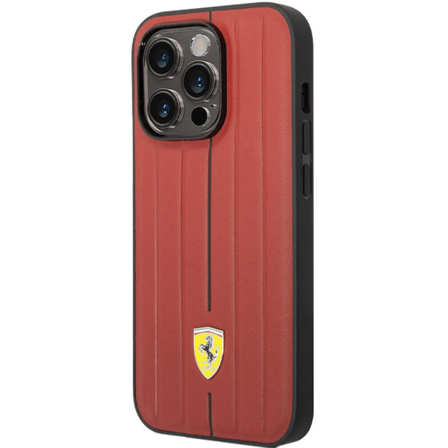 Leather Case Embossed Stripes for iPhone 14 Pro Max