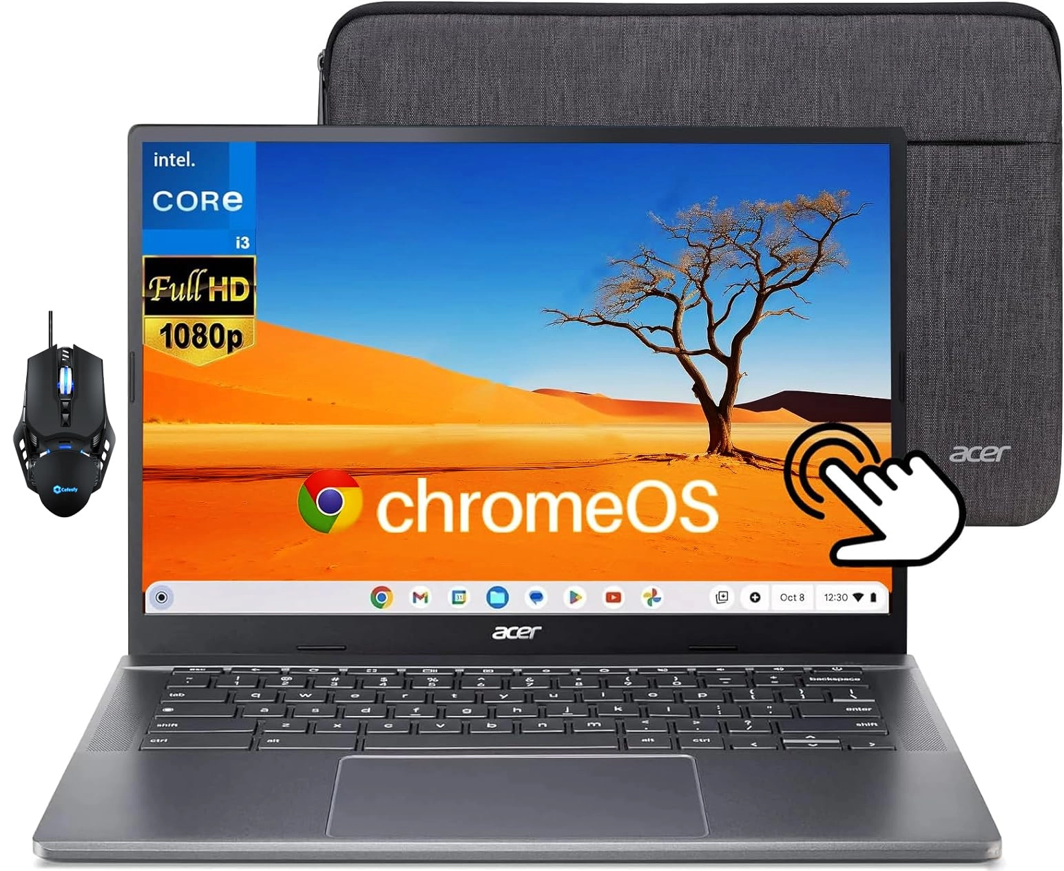 acer Chromebook Laptop Chromebook Plus 514 - 14'' Core i3-N305 8GB DDR5 512GB SSD