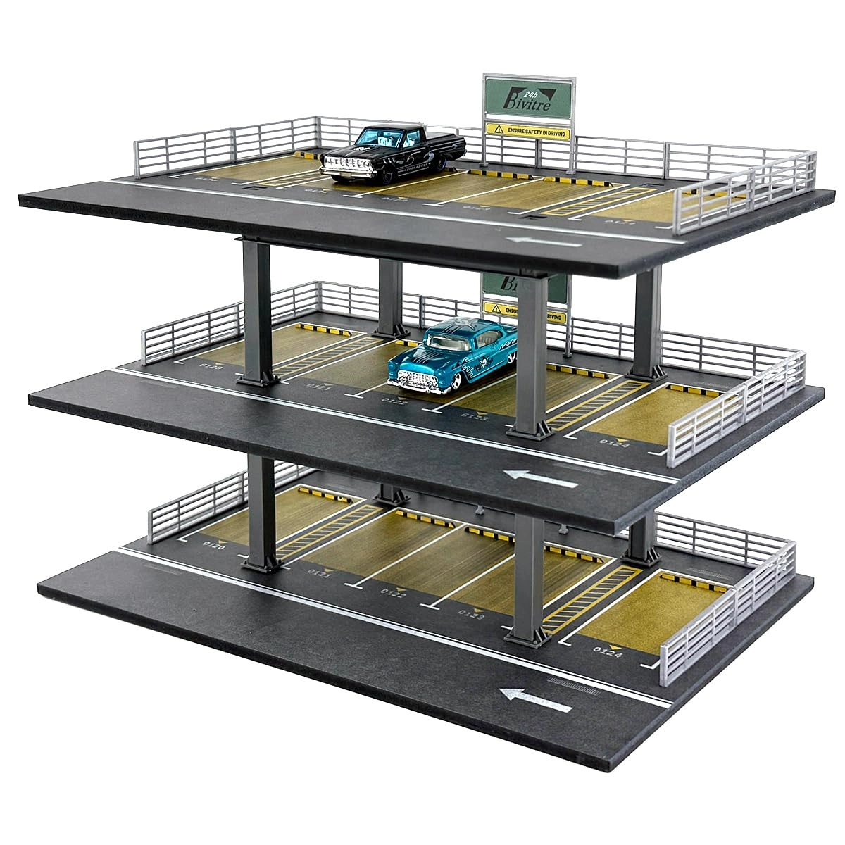Bivitre Die-cast Model Car Display Case - 1:64 Compatible with Hot Wheels Matchbox Mini GT