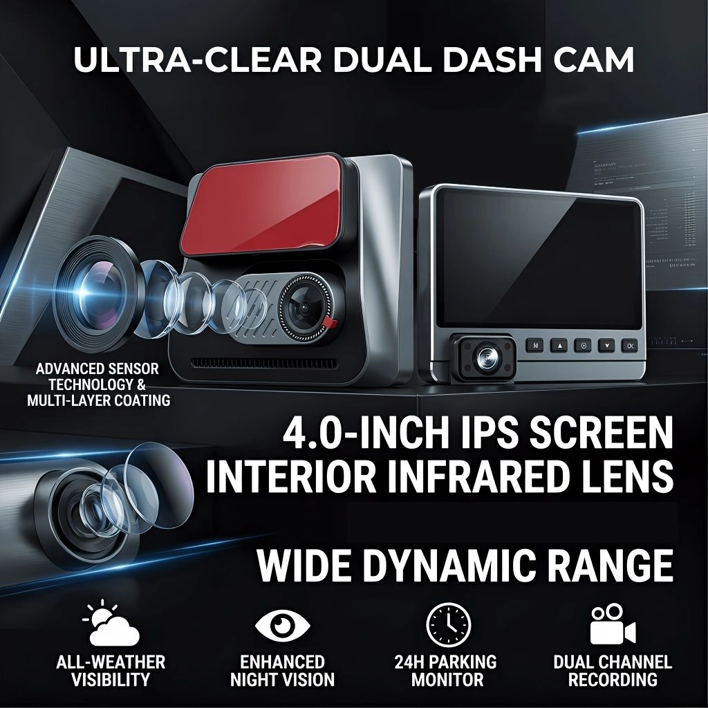 Generic Dual HD Dash Cam - 1080P 30FPS