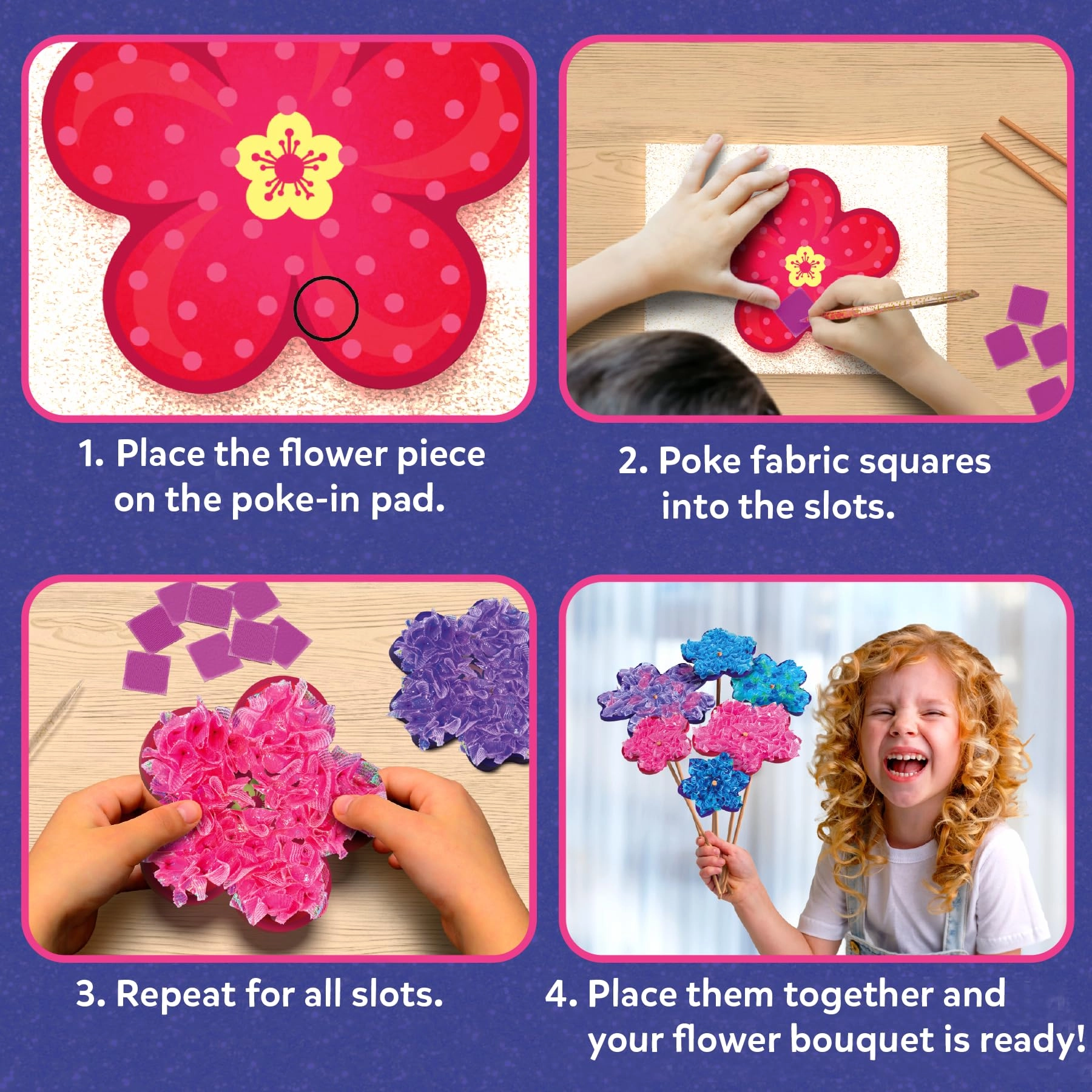 Poke-in Art - Flower Bouquet - 722 piece(s)