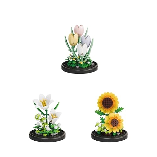 Botanical Flower Micro Blocks Set - Lily 600 pcs