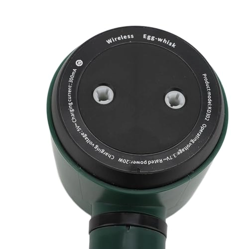 Cordless Hand Mixer - USB Rechargeable 1200mAh 2 whisk attachments