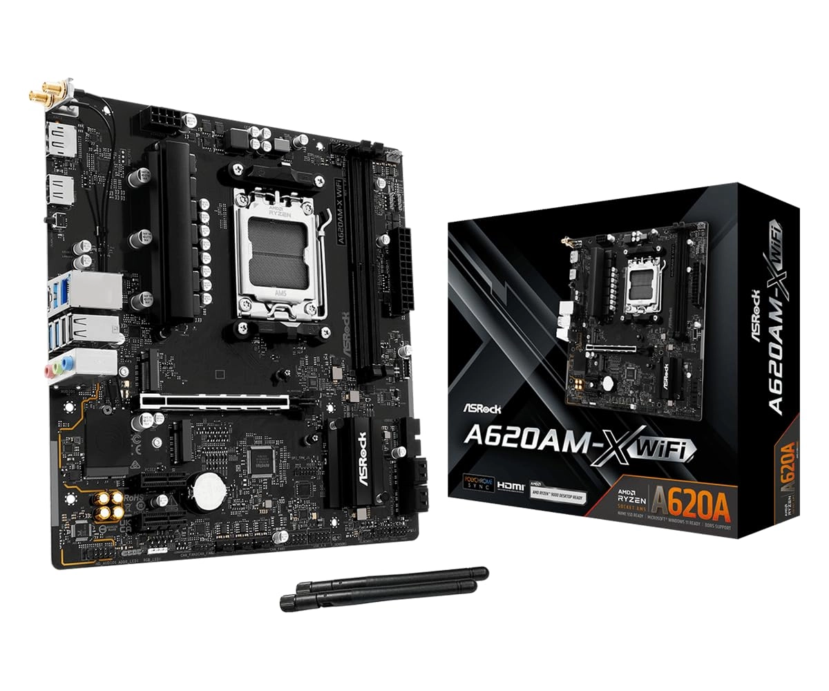 Asrock A620AM-X - Micro-ATX WiFi DDR5 8000+ OC