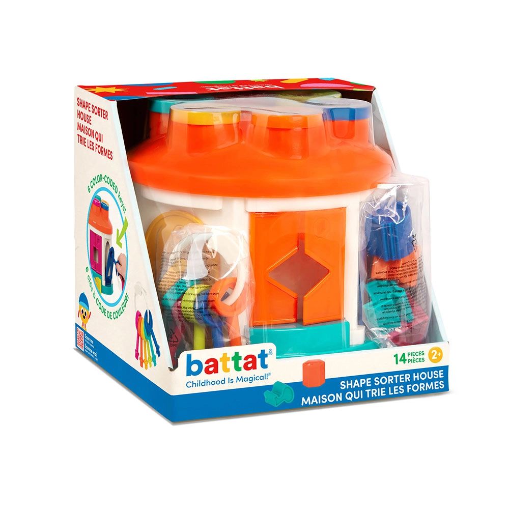 Shape Sorter House - Suitable for 2 years & above 14 pieces