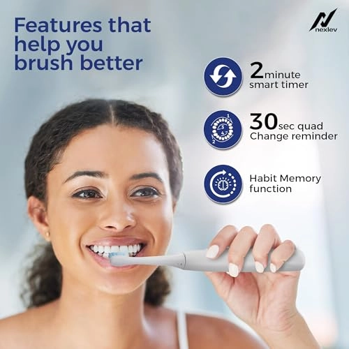 Rechargeable Electric Toothbrush - 35K strokes/min Type C 5 Modes