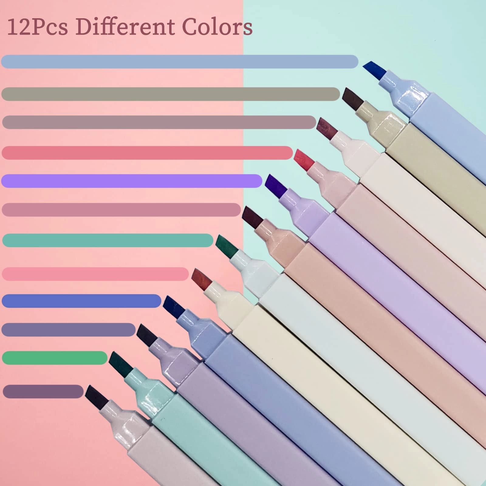 Aesthetic Cute Highlighters - Multicolor Chisel