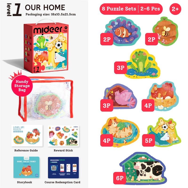 Our Home 8-in-1 Puzzle (30654455-MD1673) - 29 pcs