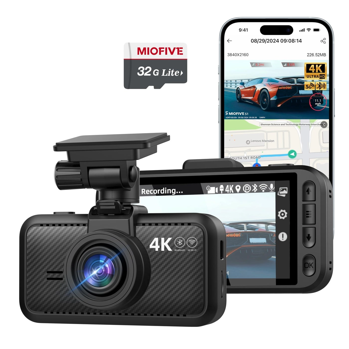 Miofive Car Camera - 4K