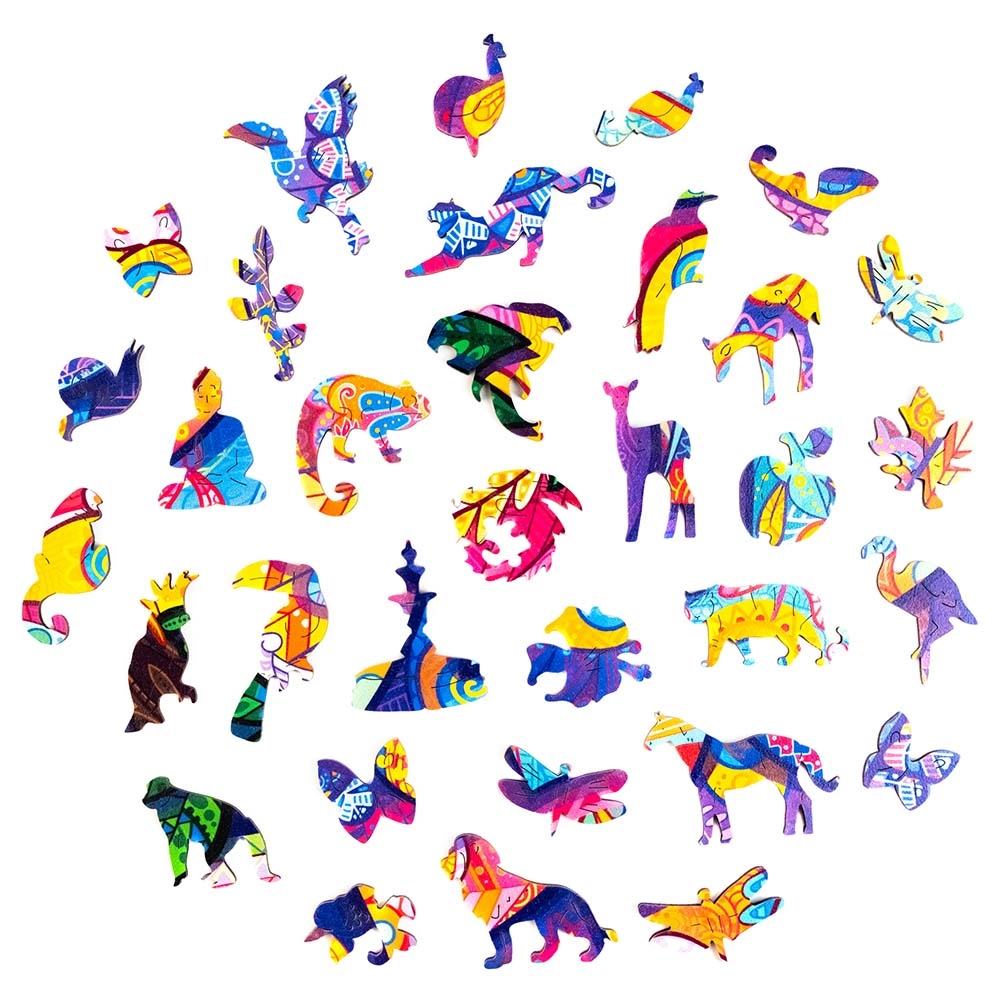 Fairy Bird Wooden Puzzle (4107390-BIRD_KS) - 297 pcs