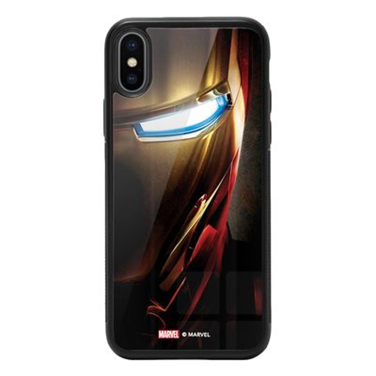 iPhone Xs Max Cover - TPU Bumper Case + Tempered Glass Back Back Case
