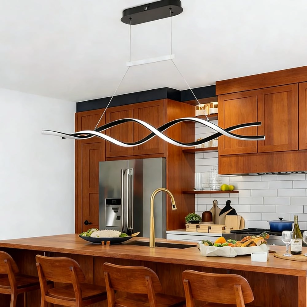 Pendant Light - 30'' x 16'' Adjustable Remote Control