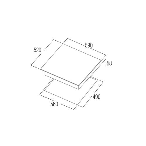IB 6403 E2 BK Induction hob