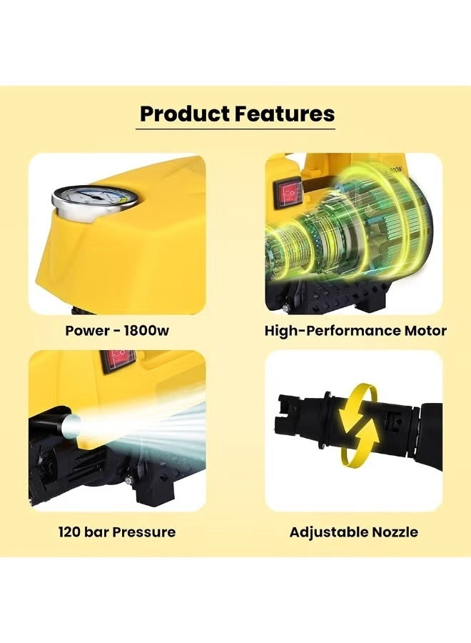 High Pressure Pump - 1800W 120 Bar 6.5L/Min