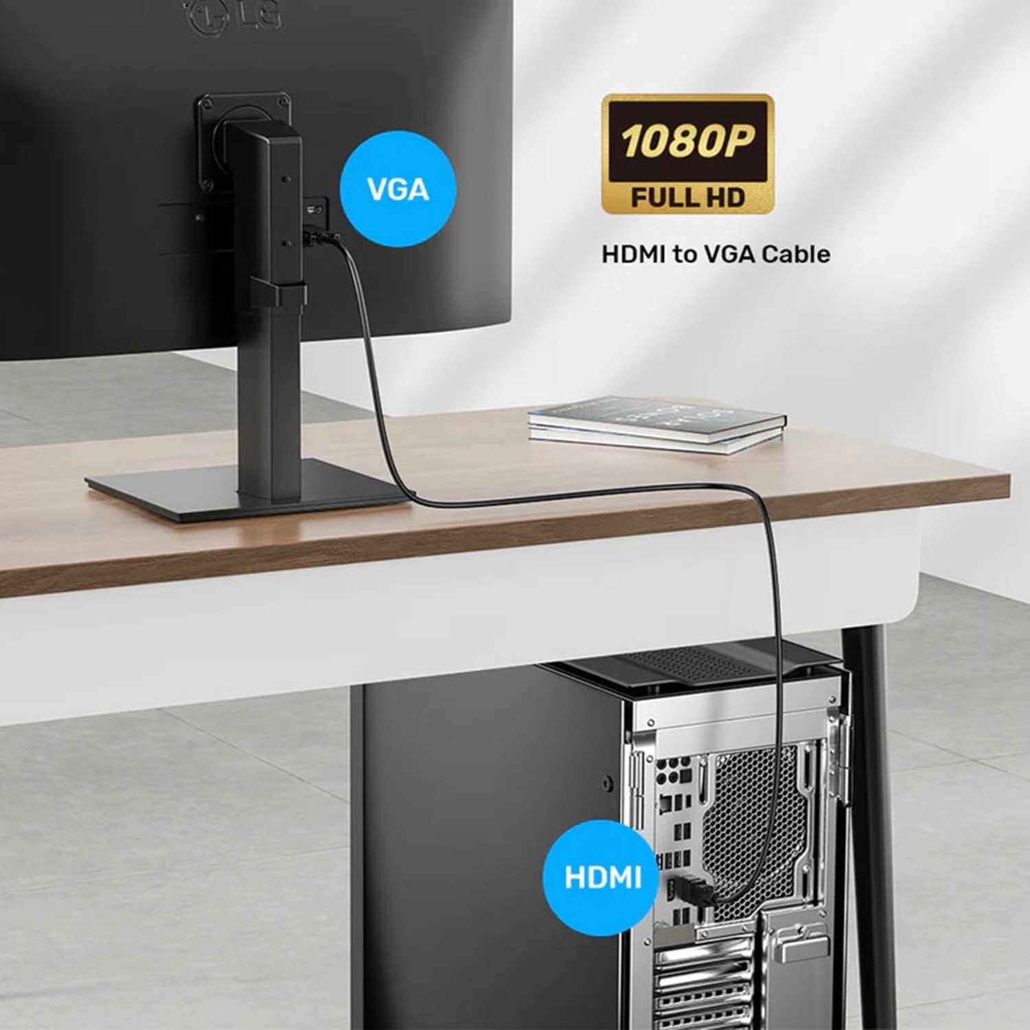 HDMI to VGA Cable HDMI to VGA 2m