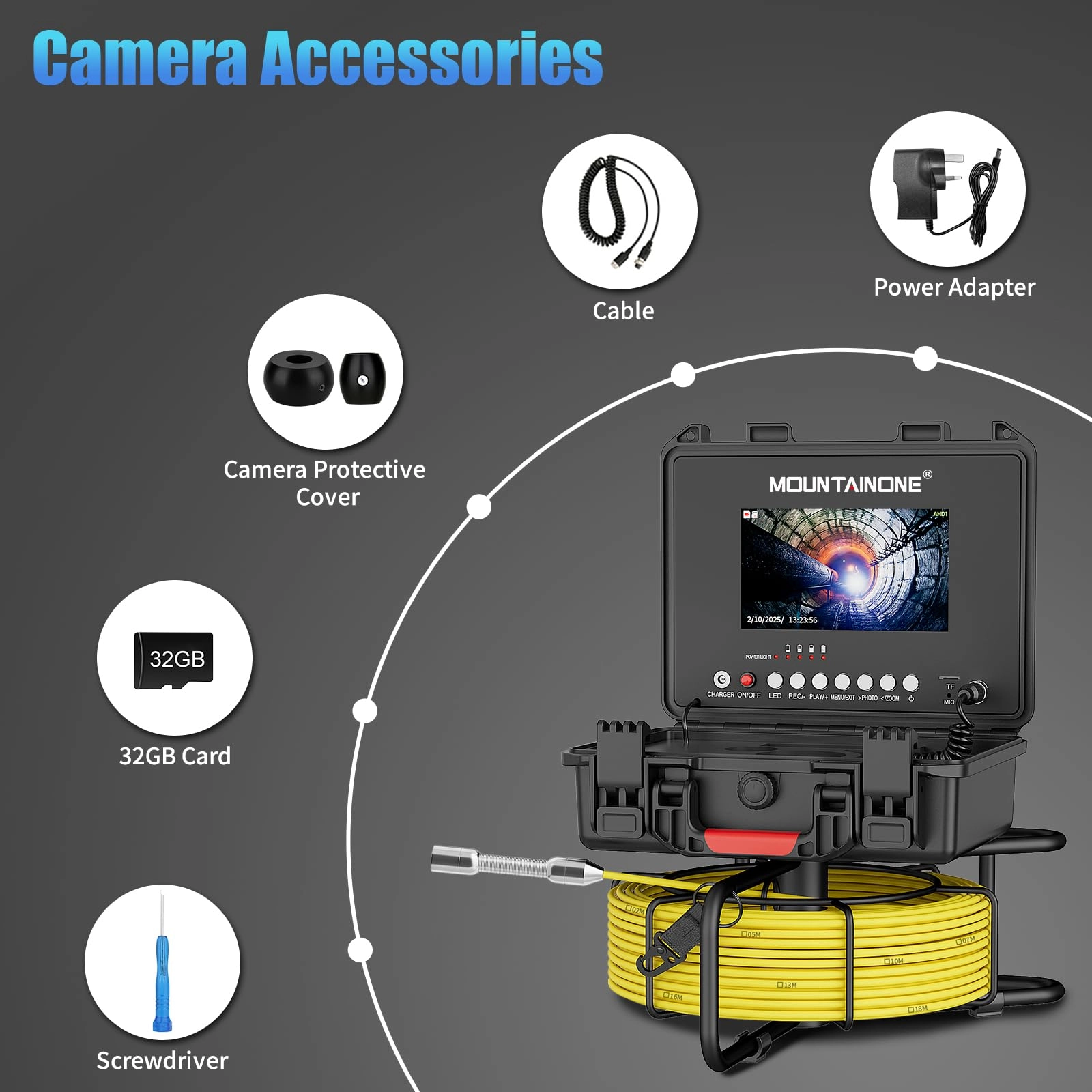 Sewer Camera - 65FT/20M 17MM