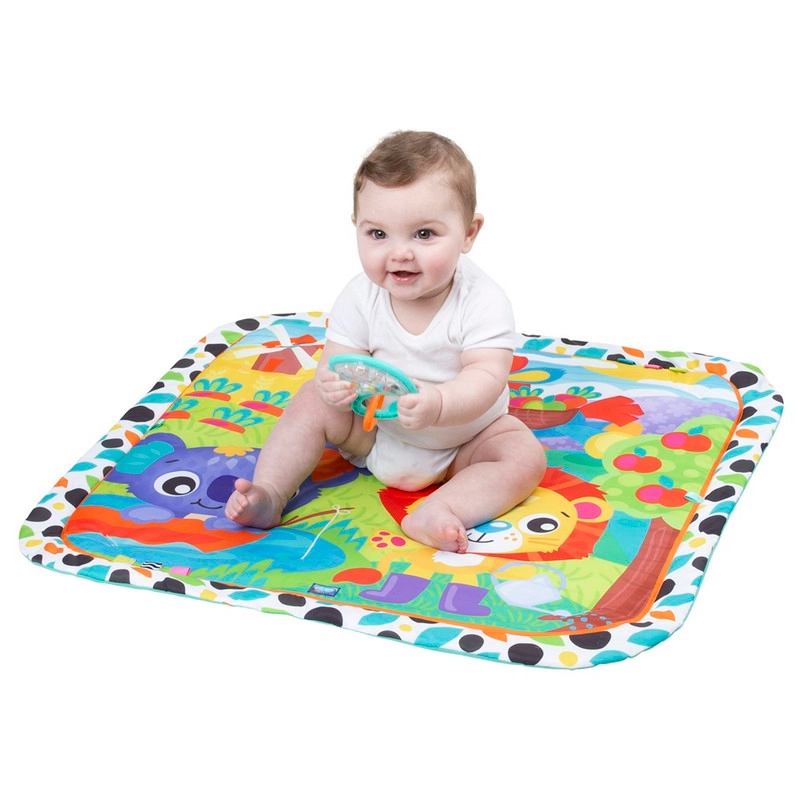 Giggly Garden Musical Gym + Sensory Pond Pat And Play Water Mat