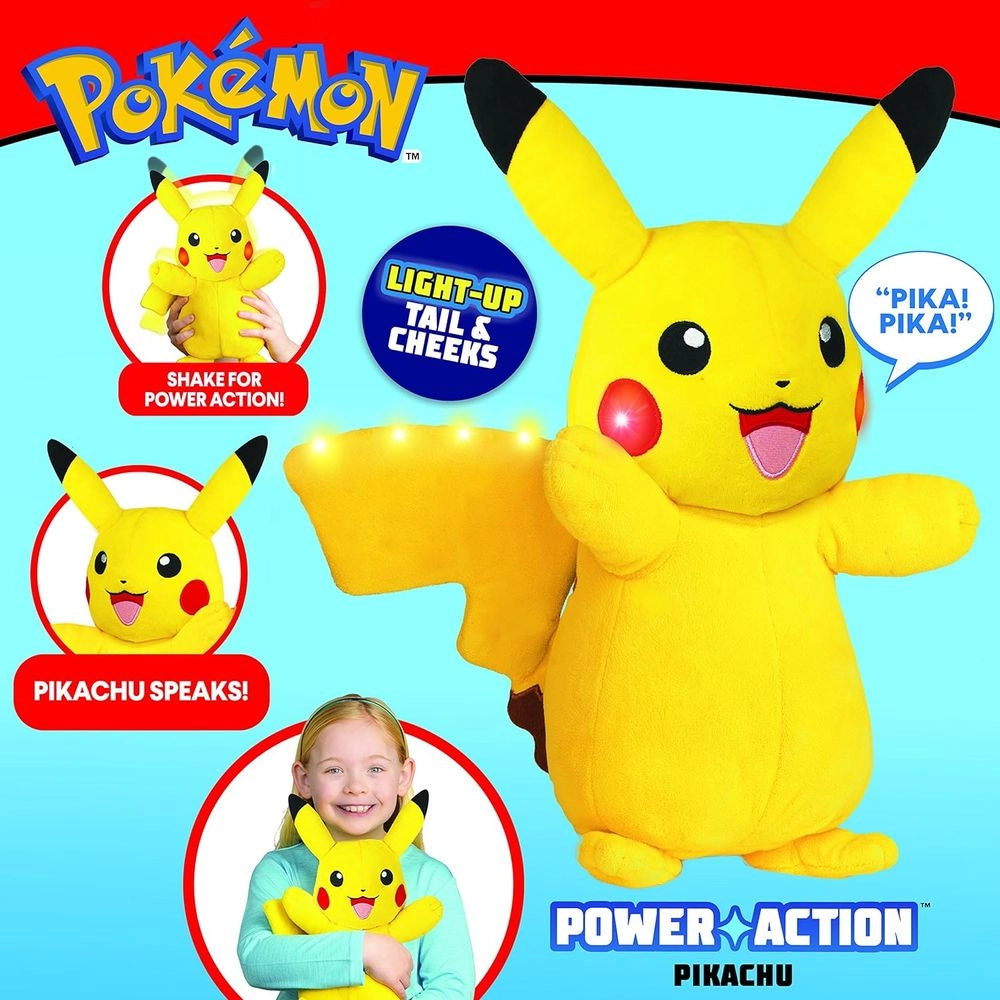 Pikachu Feature Deluxe 26.7 cm Plush - Sound effects