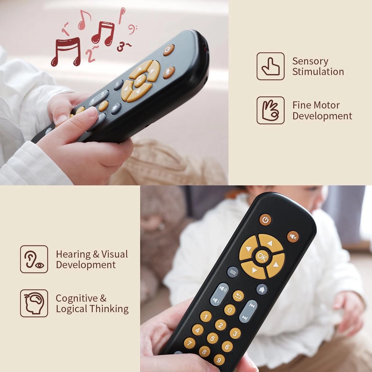 nueplay Realistic Learning Controller tv remote toy - 1-3 years+