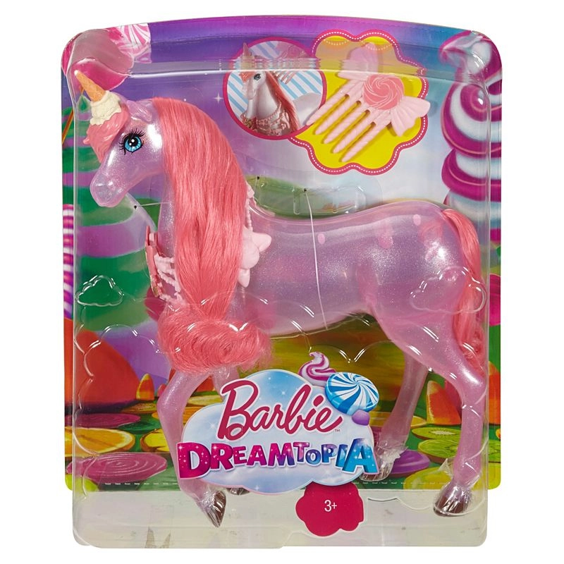 Barbie Dreamtopia Magical Lights Unicorn - Rainbow Mane Lights & Sounds Ages 3+