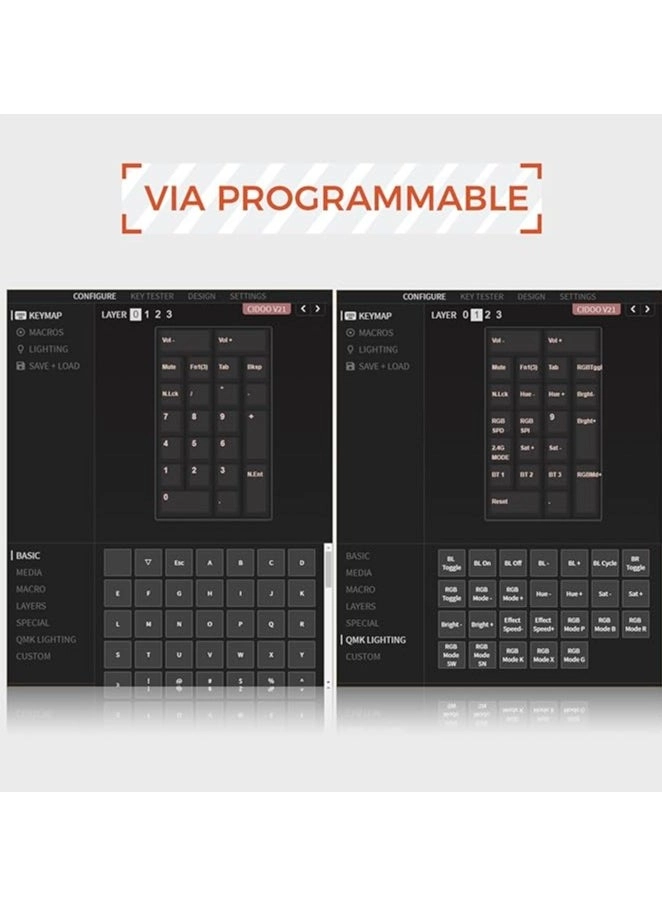 V21 - VIA Programmable Gasket 1000mAh Bluetooth 5.0