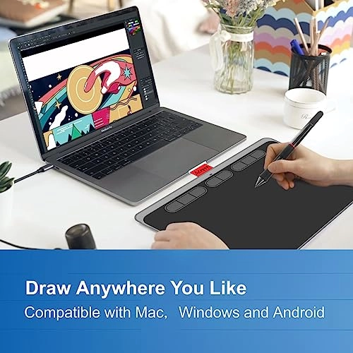 Digital Drawing Tablet - 9x6 Inch 8192 Levels