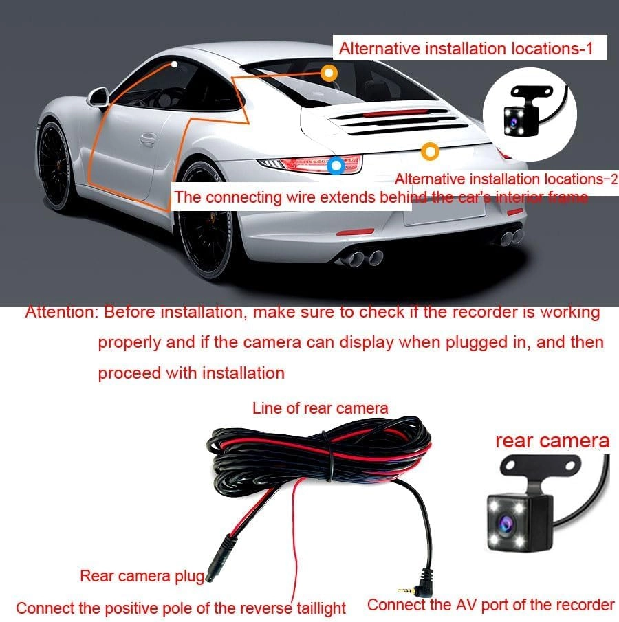 3 Channel Dashcam - 1080P